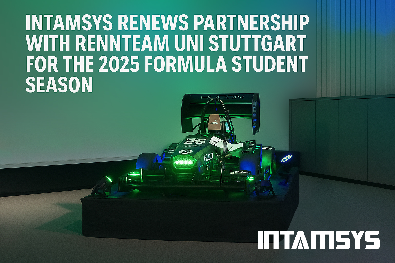 INTAMSYS Renews Sponsorship with Rennteam Uni Stuttgart for the 2025 Season